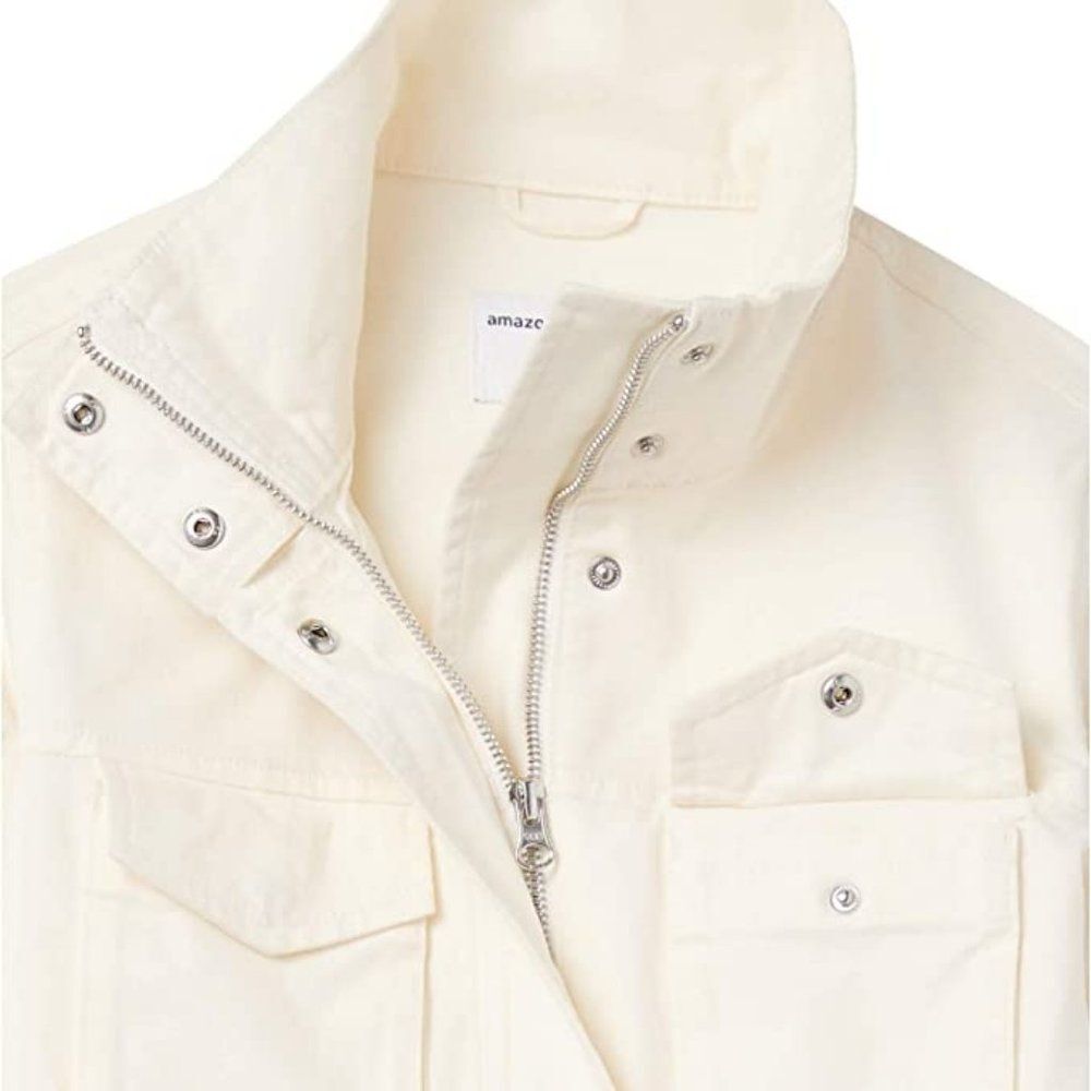 Women's Utility Jacket size large color off white NWT - Picture 3 of 8